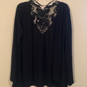 Lace back cardigan
